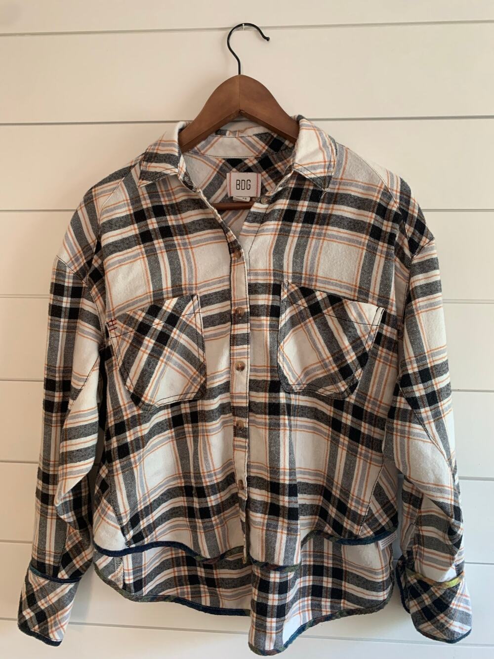 BDG Urban Outfitters Cropped Plaid Flannel | Women Size S/P | Fall Vibes